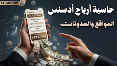 حاسبة أرباح أدسنس للمواقع الإلكترونية والمدونات - منصة آي فندو